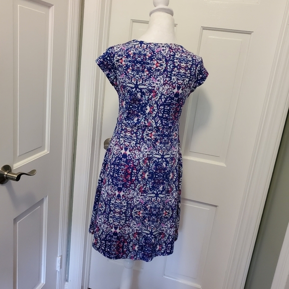 Soybu Colorful Print Knit Dress Size Small, Athlesiure, Comfy Stretchy - Picture 3 of 8
